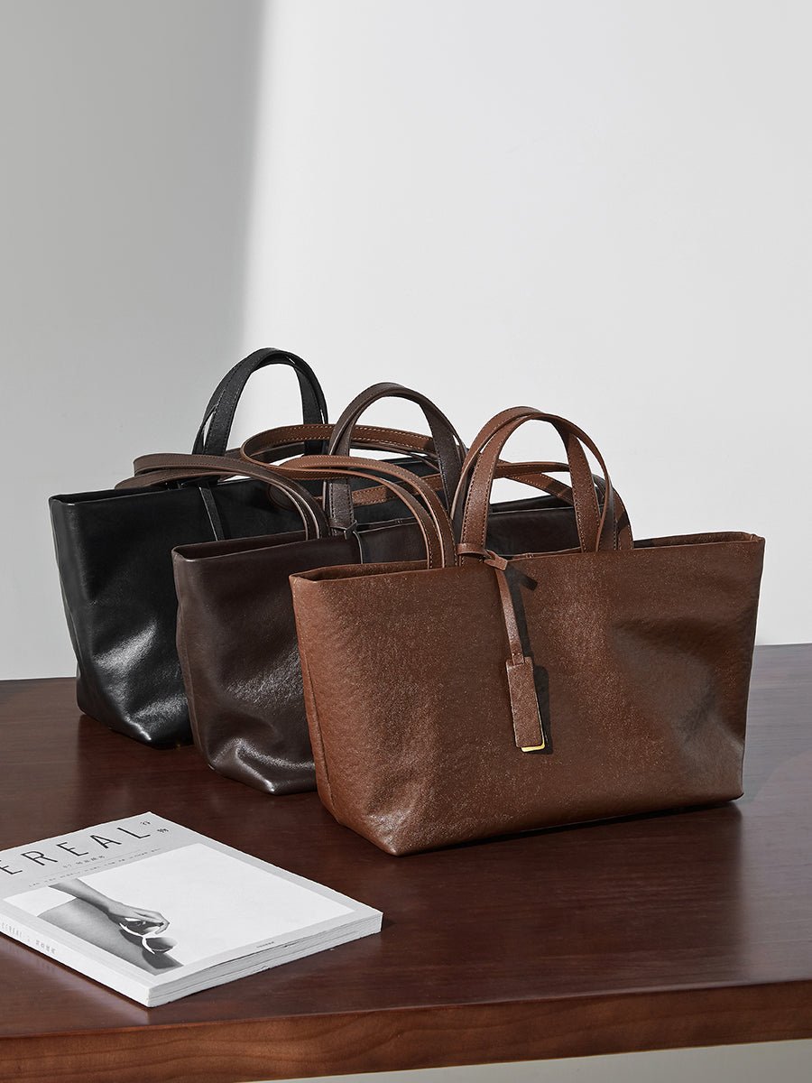 Aubrine Albertine Tote in Dark Brown