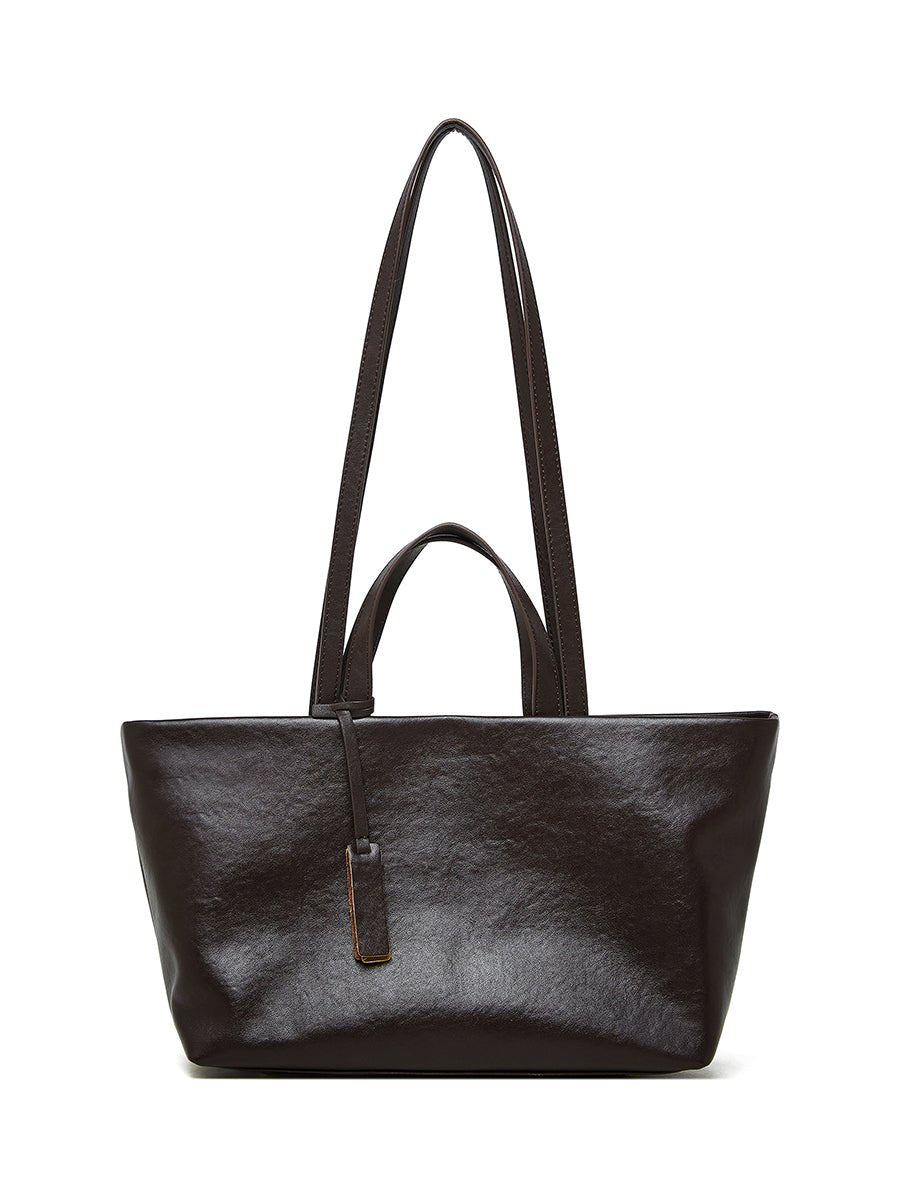 Aubrine Albertine Tote in Dark Brown