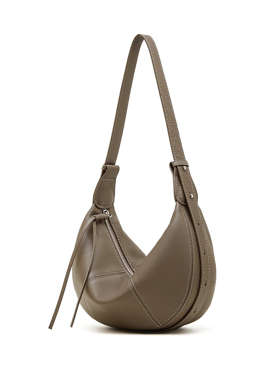 Aubrine Bernadette Crescent Bag in Black