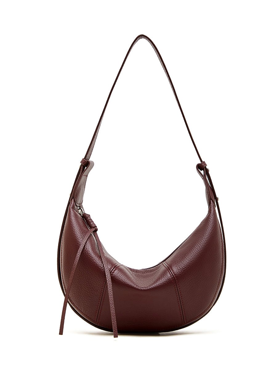 Aubrine Bernadette Crescent Bag in Black