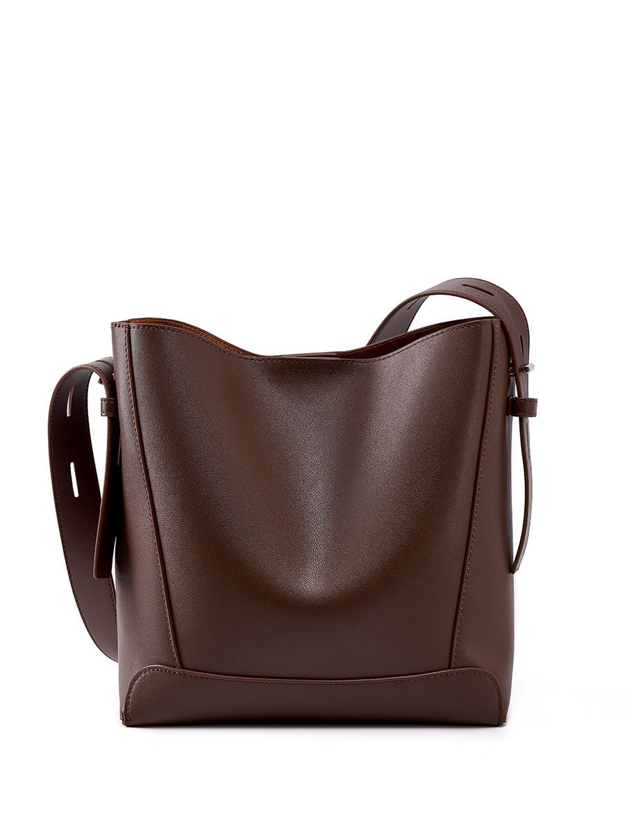 Aubrine Carine Bucket Tote in Chocolate