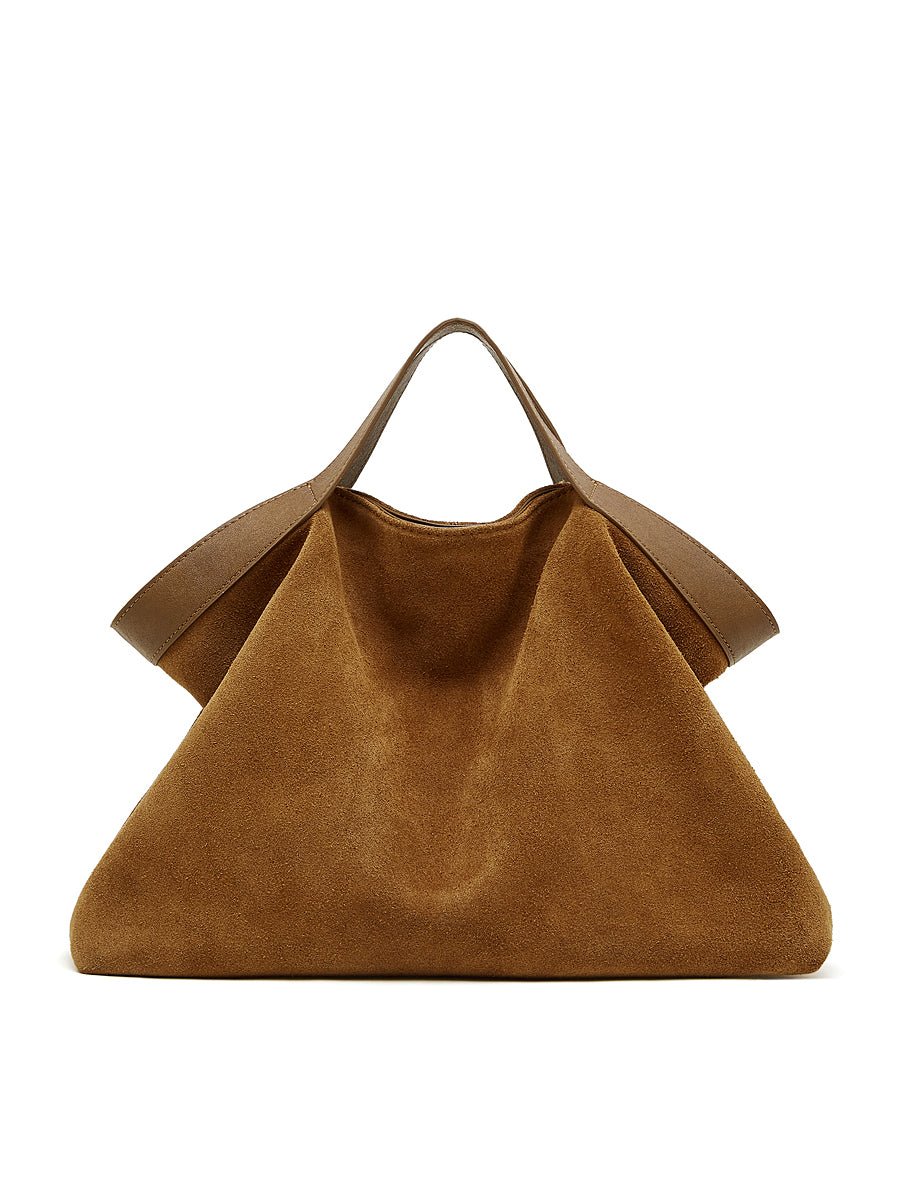 Aubrine Cecile Suede Tote in Black