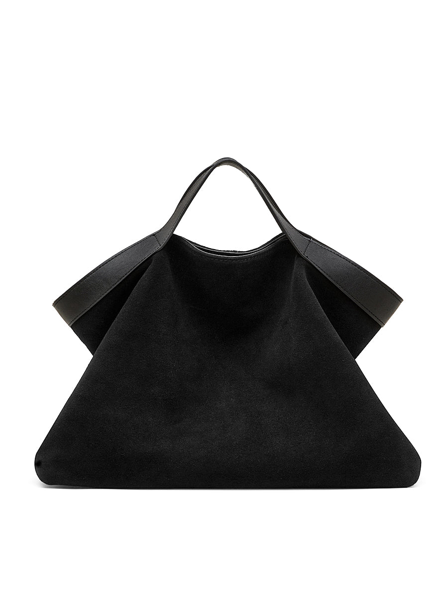Aubrine Cecile Suede Tote in Black