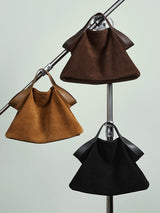 Aubrine Cecile Suede Tote in Black
