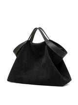 Aubrine Cecile Suede Tote in Black