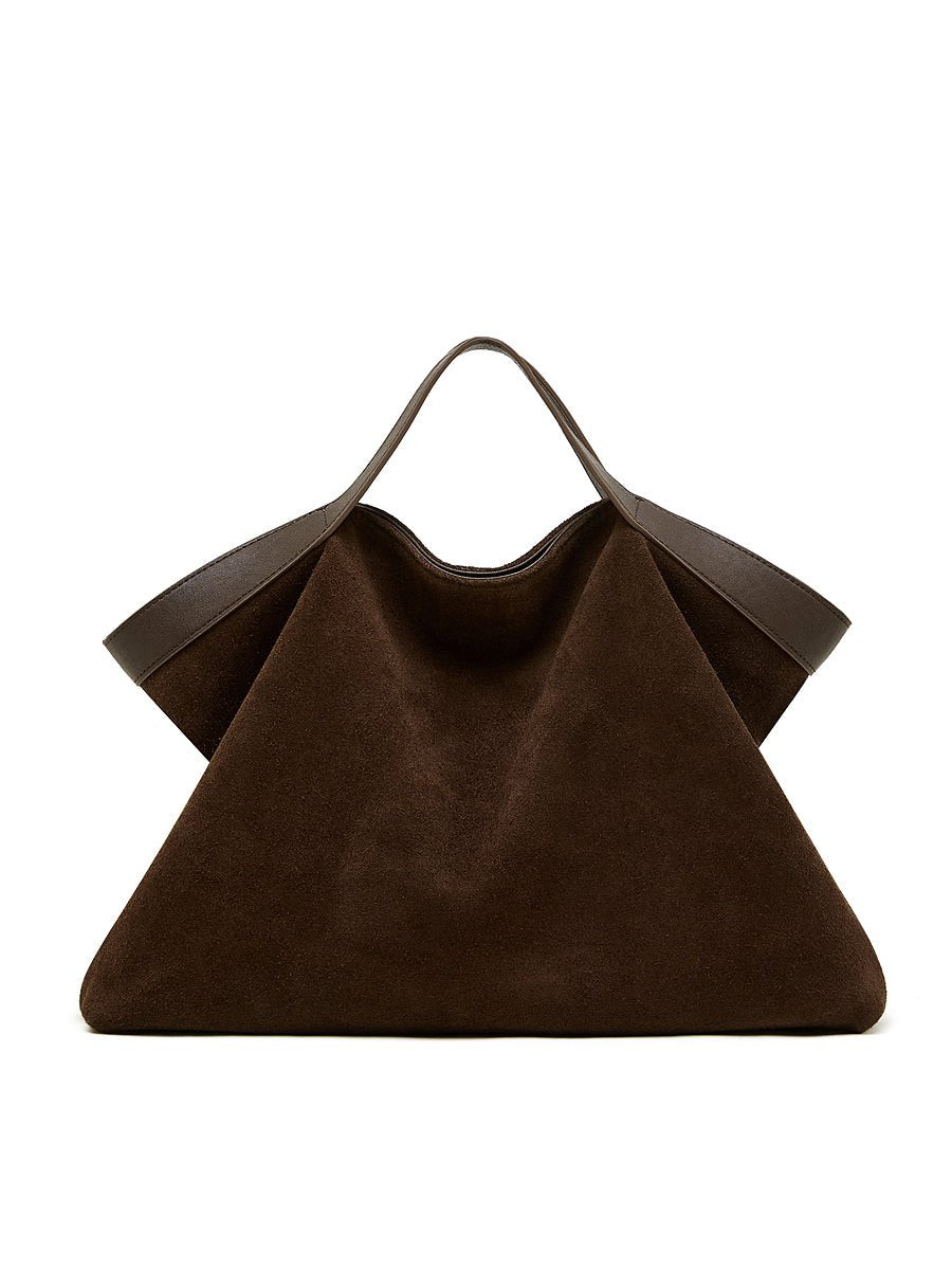 Aubrine Cecile Suede Tote in Black