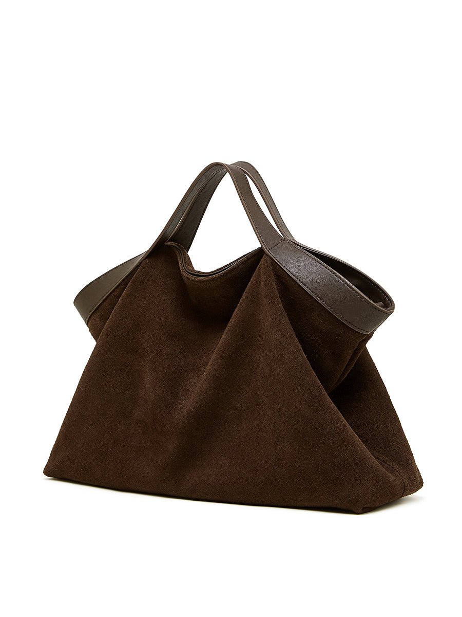 Aubrine Cecile Suede Tote in Black