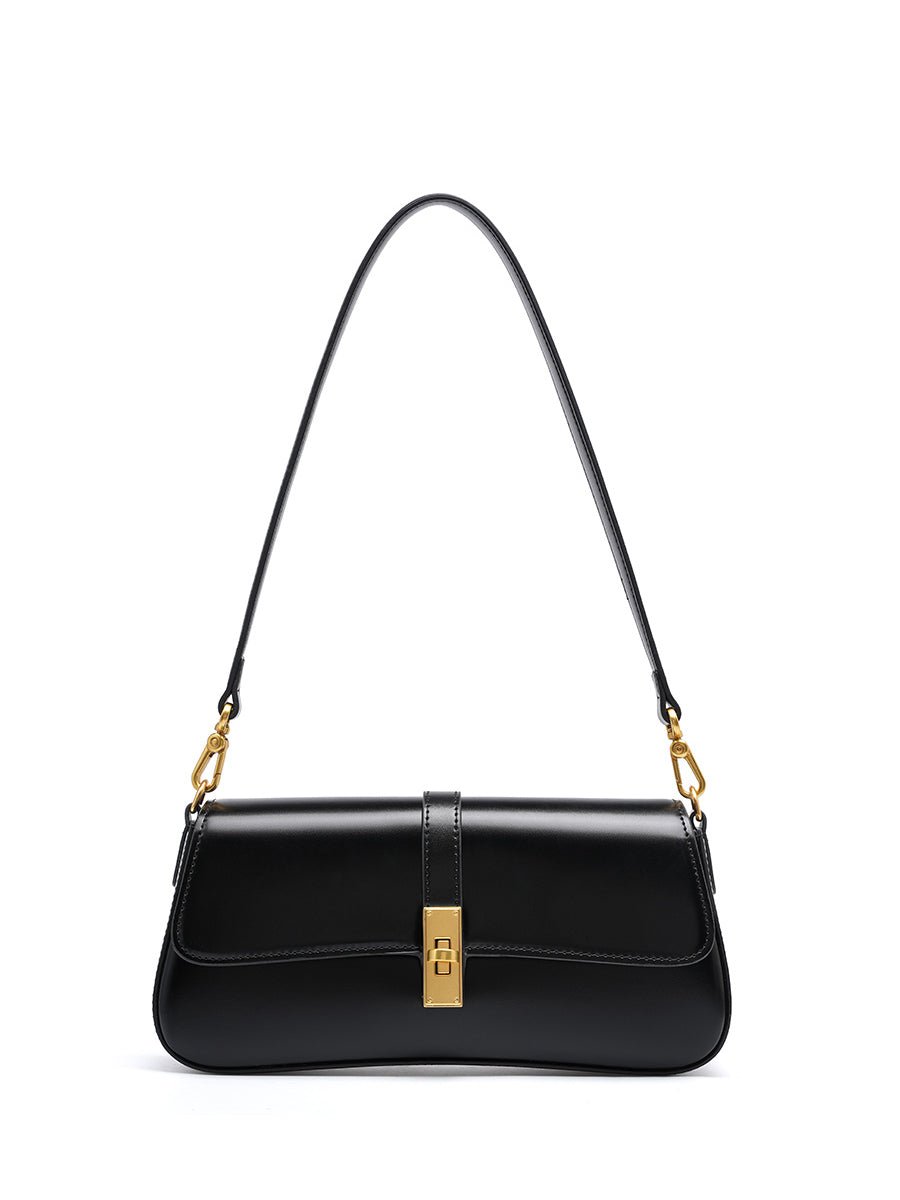Aubrine Constance Baguette Bag in Black