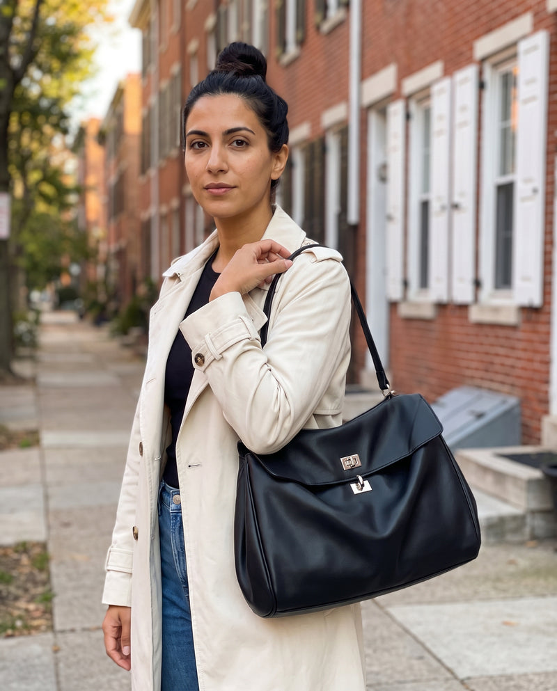 Aubrine Cosette Shoulder Bag, worn