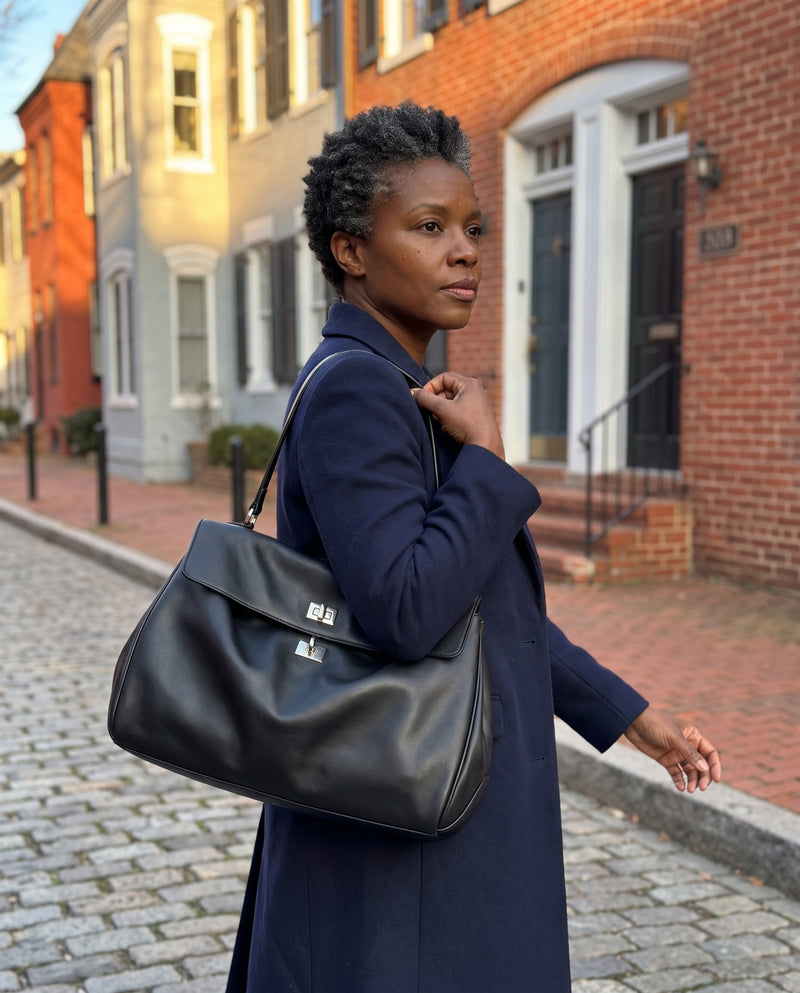 Aubrine Cosette Shoulder Bag, worn