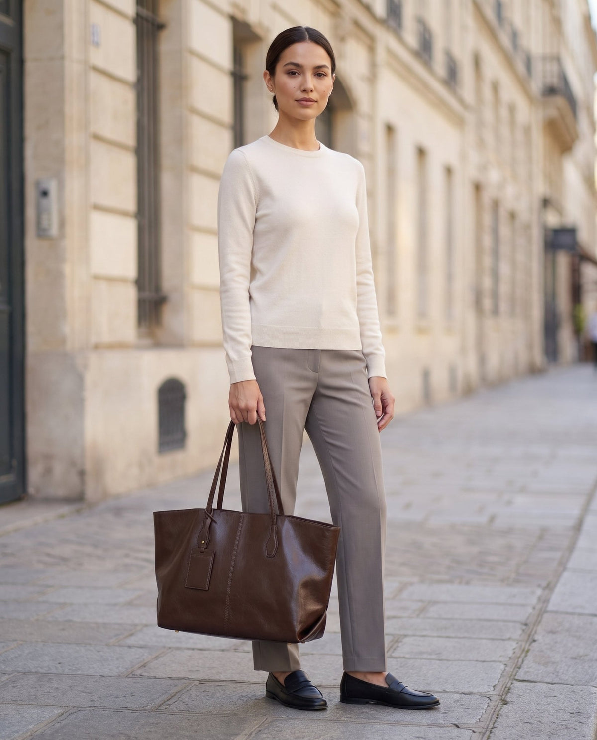 Aubrine Edwige Shopper in Black, full length