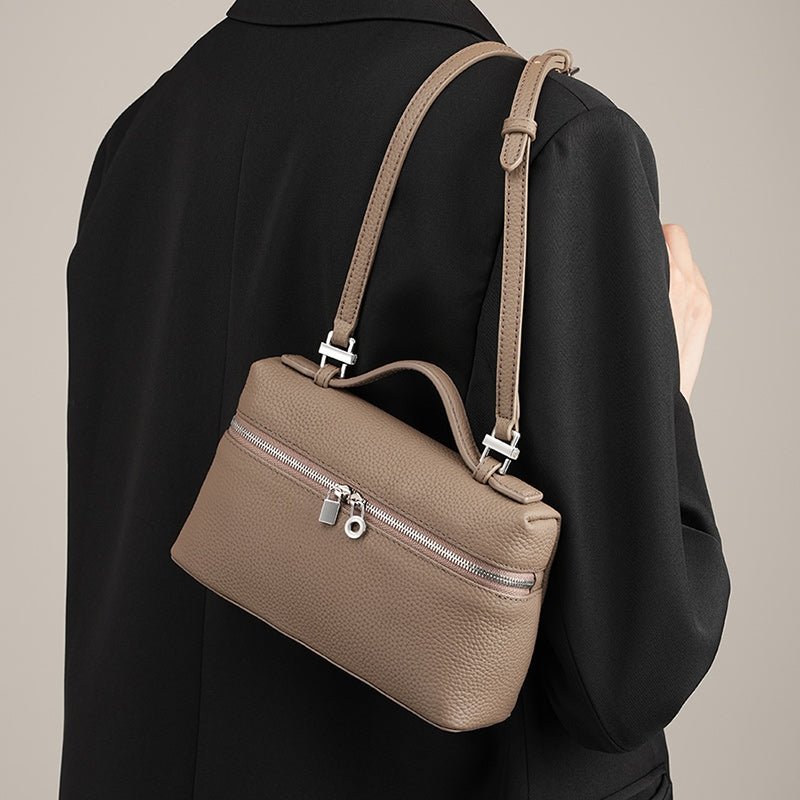 Aubrine Eleonore Vanity Bag in Black, worn