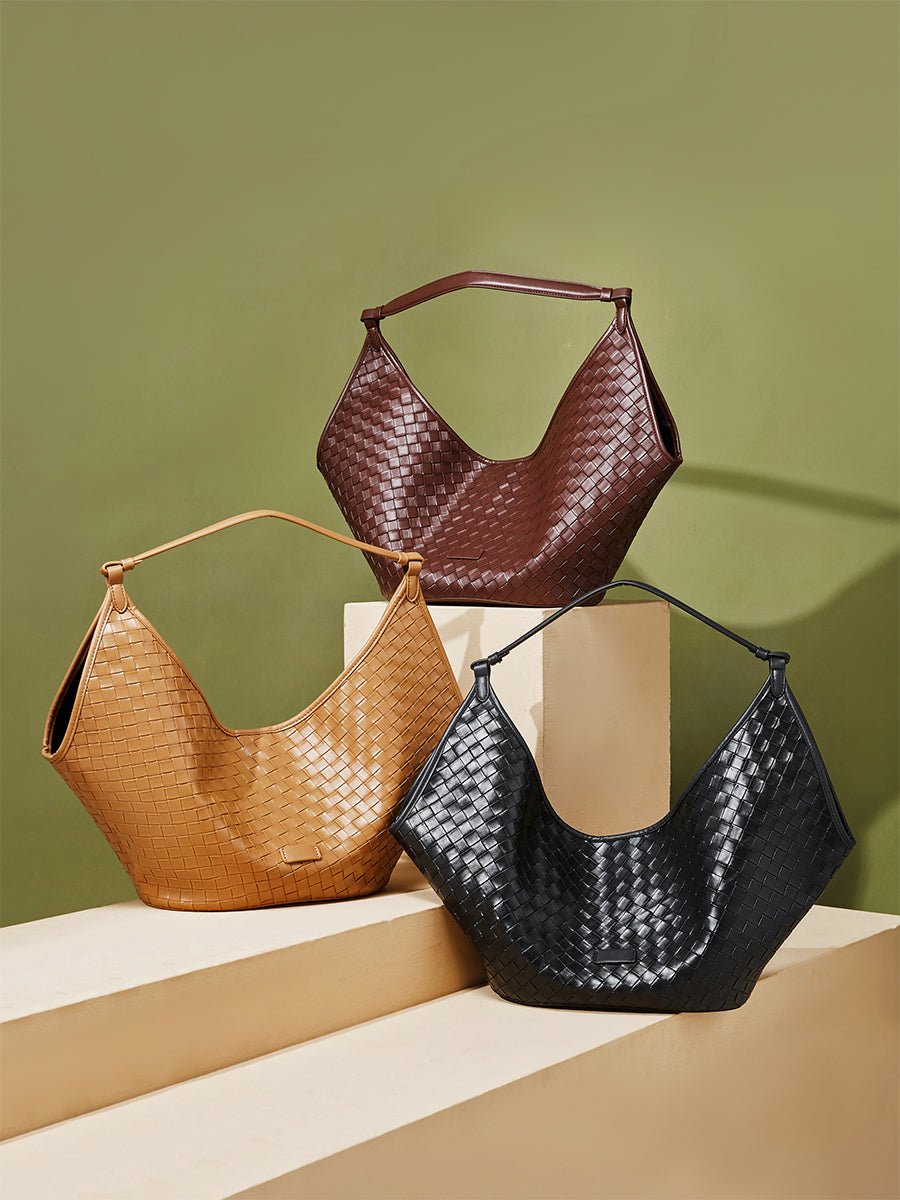 Aubrine Eliane Woven Bag in Black