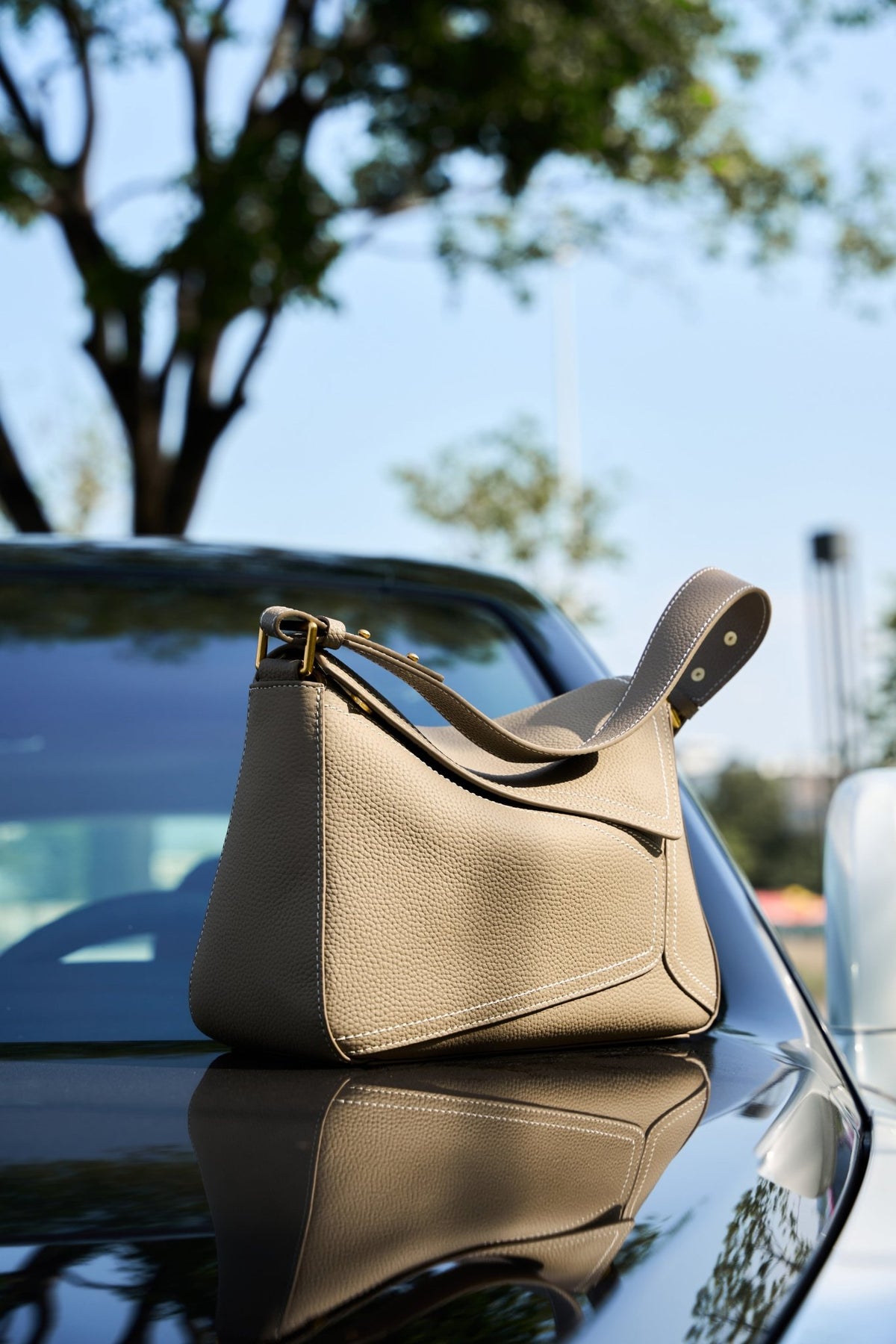 Aubrine Emmanuelle Hobo Bag in Brown