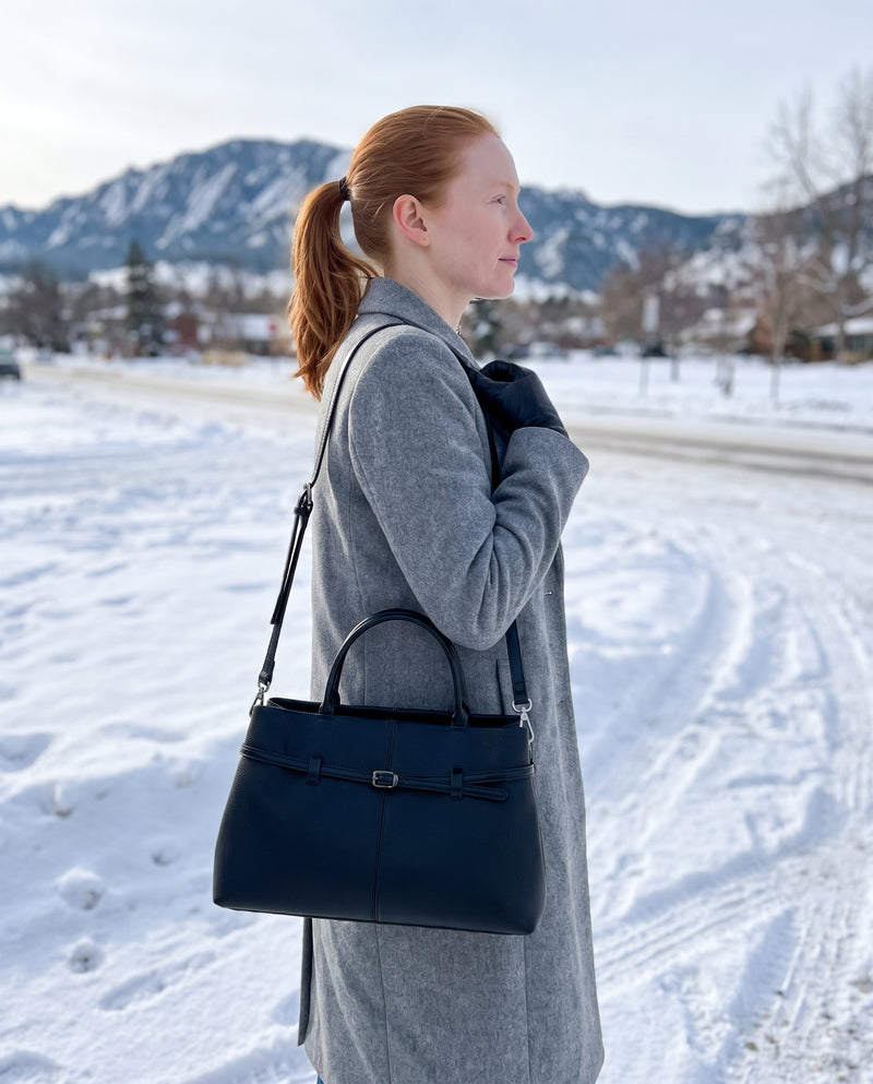 Aubrine Ernestine Satchel, worn