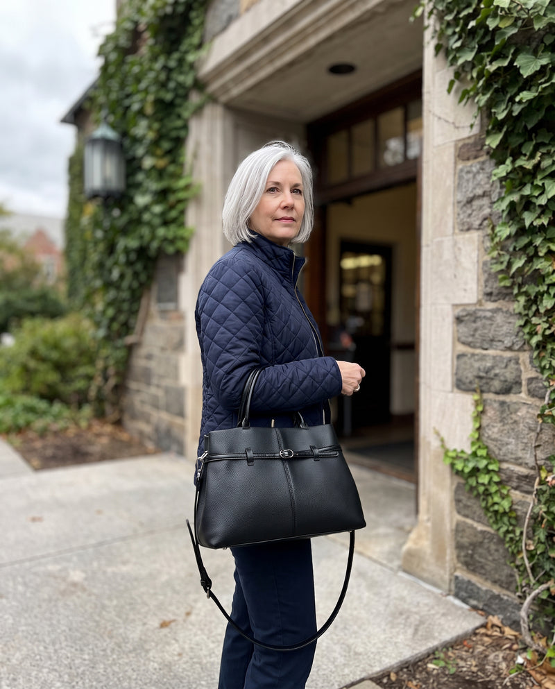Aubrine Ernestine Satchel, worn
