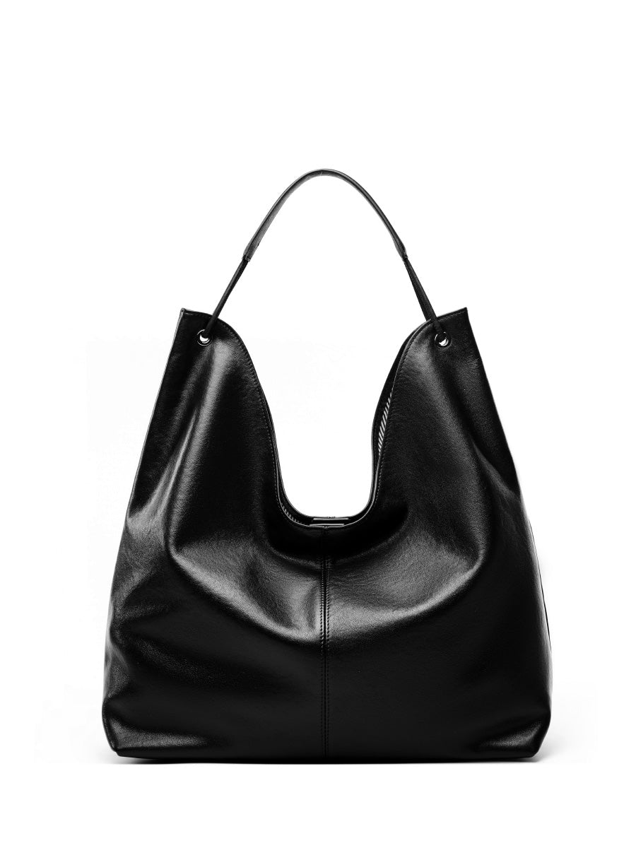Aubrine Fabienne Hobo Bag in Black