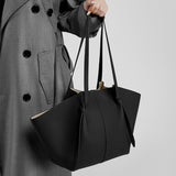 Aubrine Joelle Shoulder Bag in Black, worn