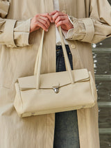 Aubrine Leonie Tote in Black, worn