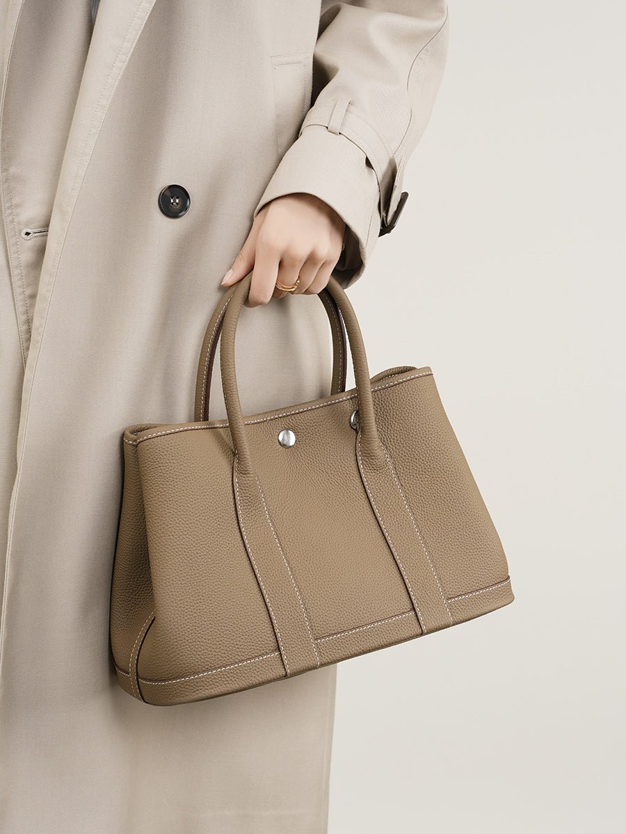 Aubrine Lucile Tote in Black, worn