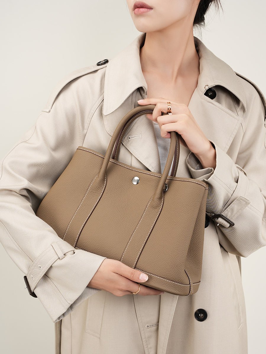 Aubrine Lucile Tote in Black, worn
