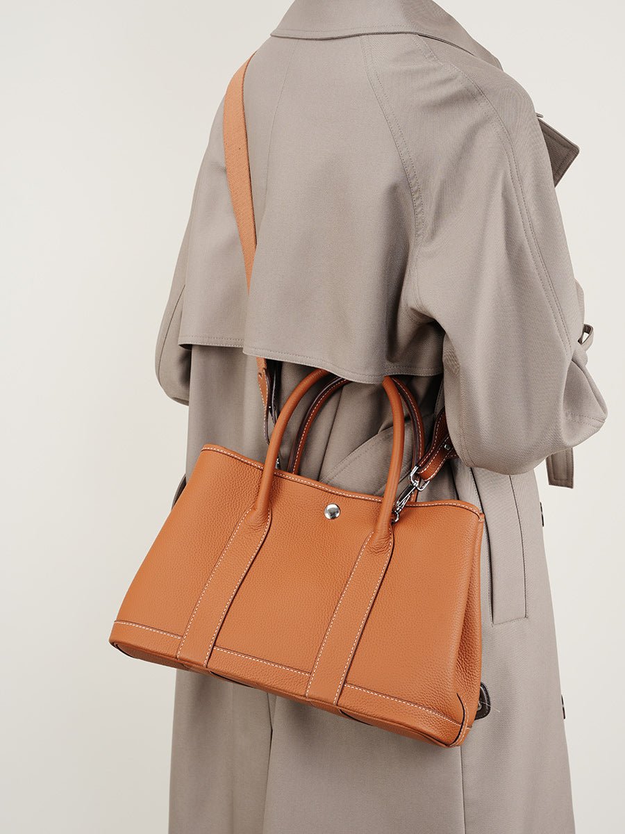 Aubrine Lucile Tote in Black, worn