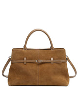 Aubrine Pascale Suede Tote in Black