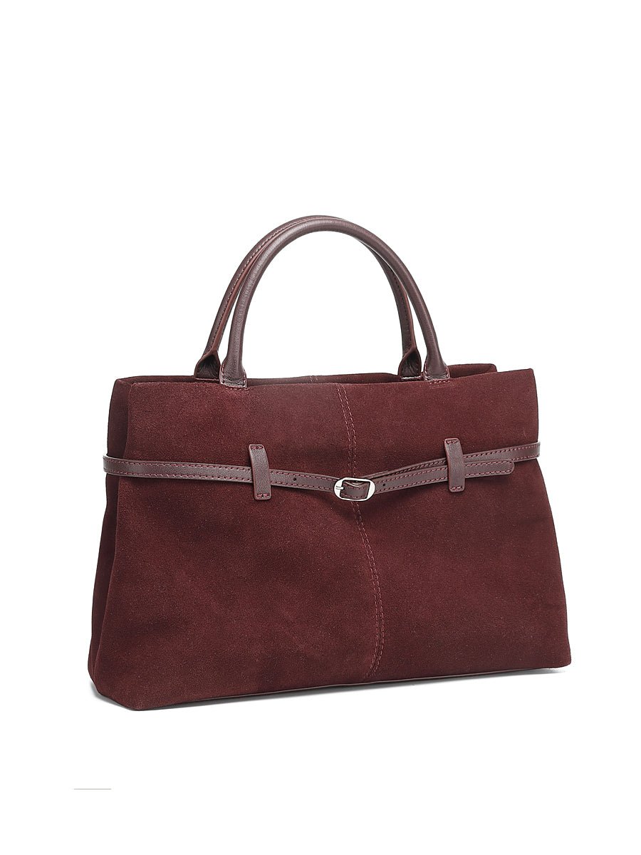 Aubrine Pascale Suede Tote in Black