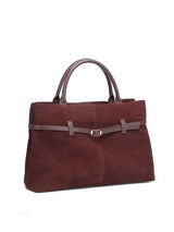 Aubrine Pascale Suede Tote in Black