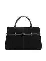 Aubrine Pascale Suede Tote in Black