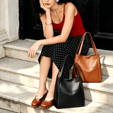Aubrine Reine Shoulder Bag in Grey, worn