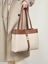 Aubrine Sylviane Tote in Black, worn