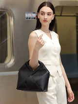 Aubrine Therese Shoulder Bag in Black, worn