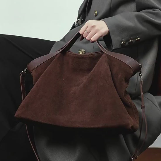 Aubrine Cecile Suede Tote, video